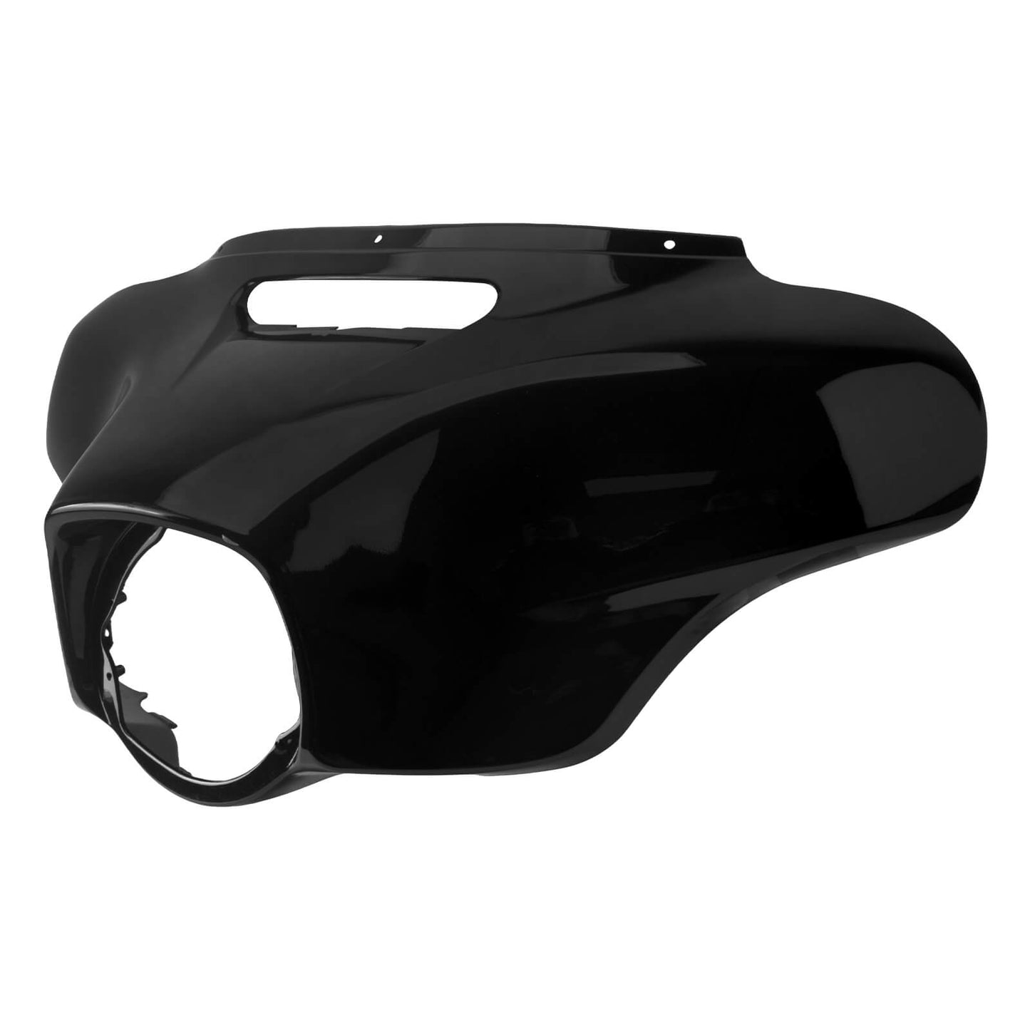 FR003101_HCmotorku_Vivid Black Front Batwing Outer Fairing for Harley Touring ‘14-’24