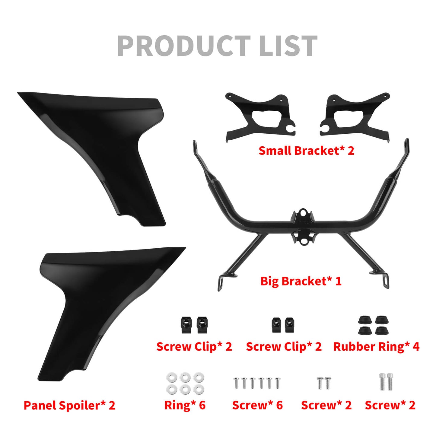 FR003301 HCmotorku Complete Chin Fairing Spoiler for harley road glide 2024 - product list