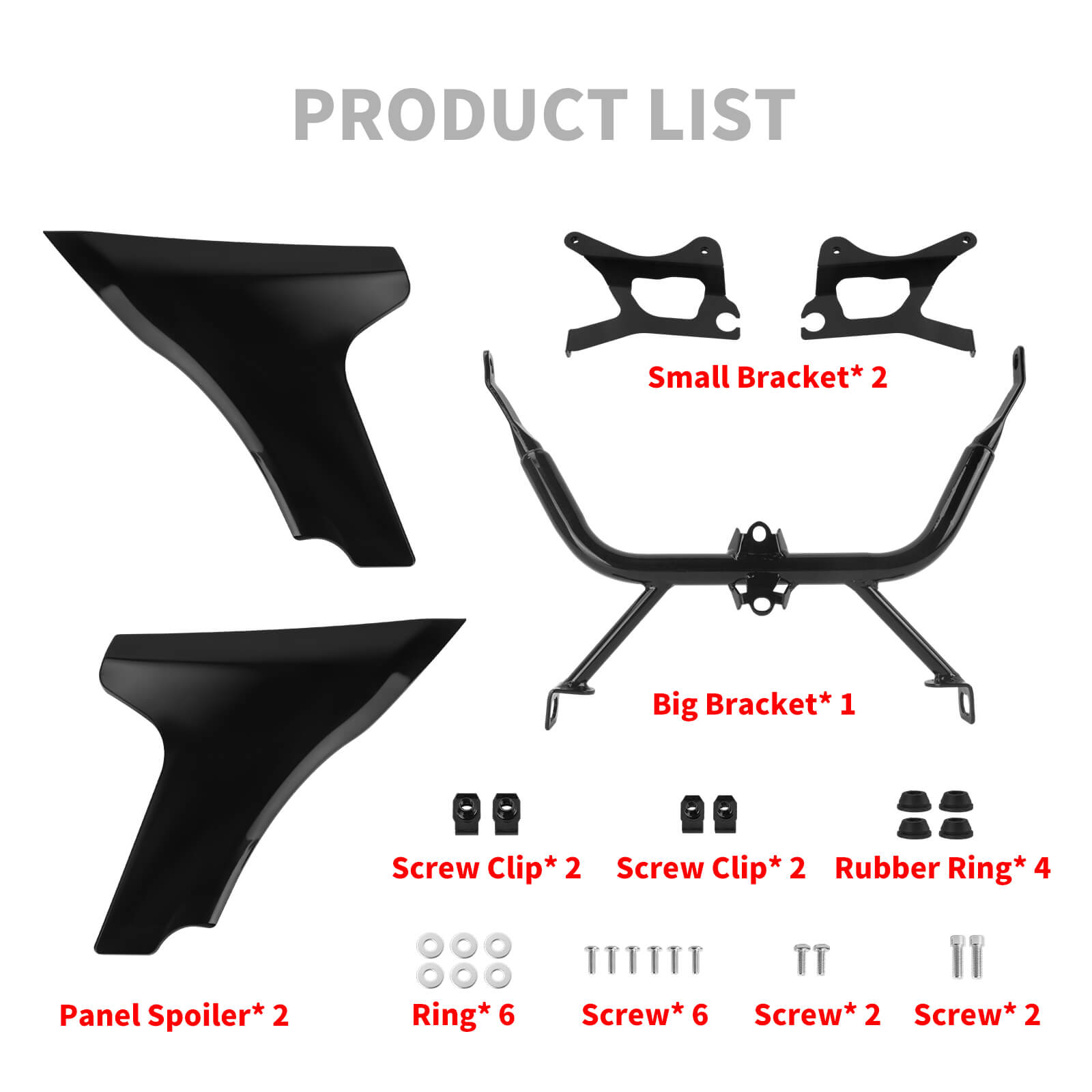 FR003301 HCmotorku Complete Chin Fairing Spoiler for harley road glide 2024 - product list