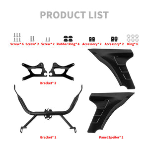 FR003303_HCmotorku_Gloss Black Side Spoilers Fairing with Bracket for Harley CVO Road Glide ‘23-’25 Product List