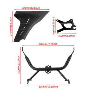 FR003304_HCmotorku_Unpainted Side Spoilers Fairing with Bracket for Harley CVO Road Glide ‘23-’25 Size