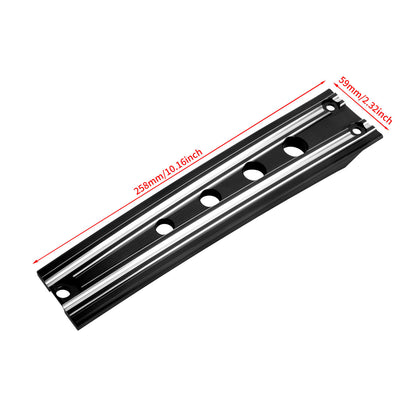 FR004001_HCmotorku_Black CNC Aluminum Lower Dash Panel Extension for Harley Softail Fat Boy ‘18-Up Size