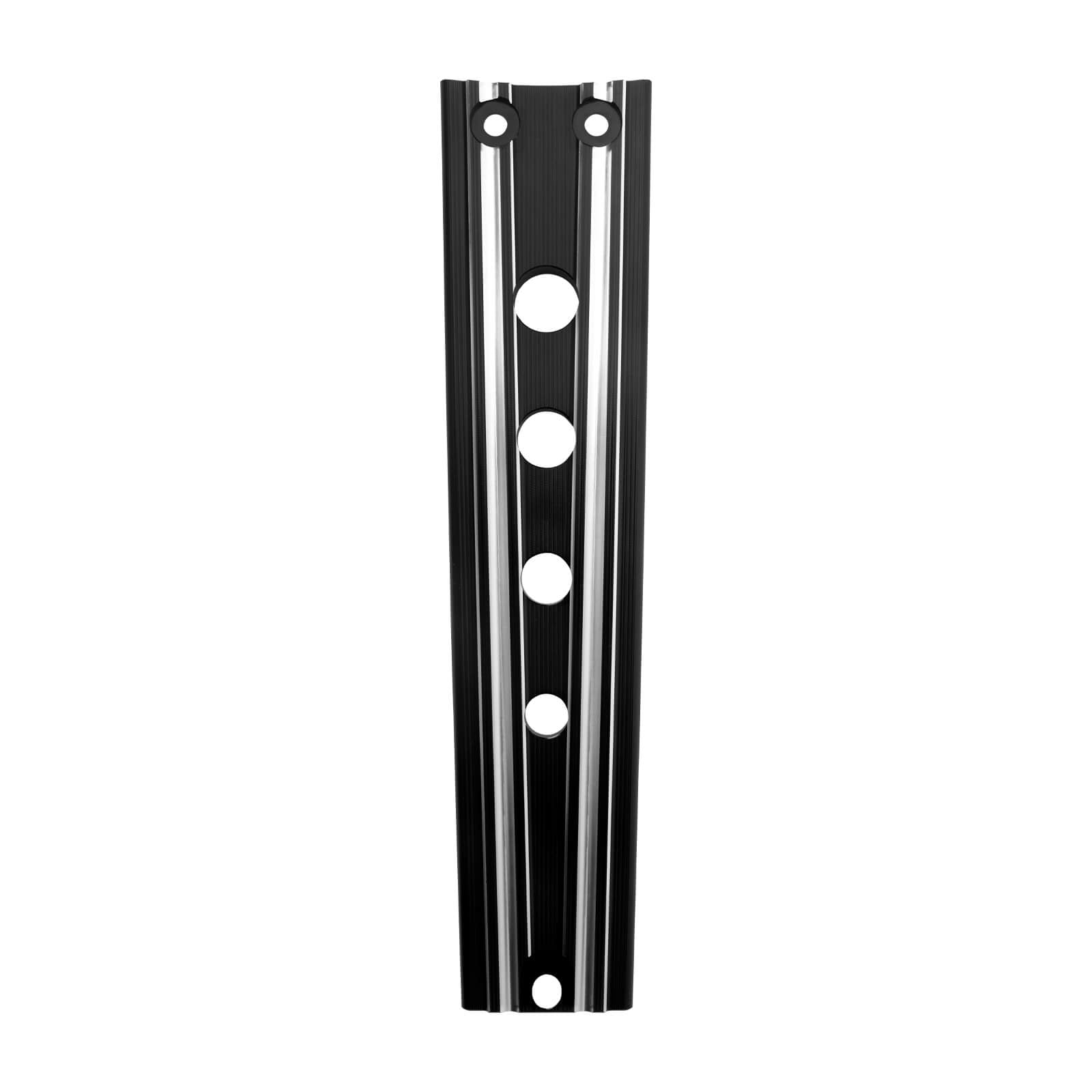 FR004001_HCmotorku_Black CNC Aluminum Lower Dash Panel Extension for Harley Softail Fat Boy ‘18-Up