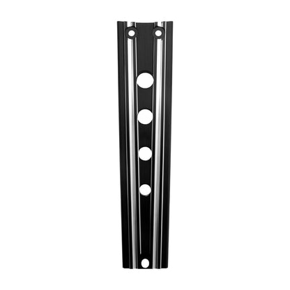 FR004001_HCmotorku_Black CNC Aluminum Lower Dash Panel Extension for Harley Softail Fat Boy ‘18-Up