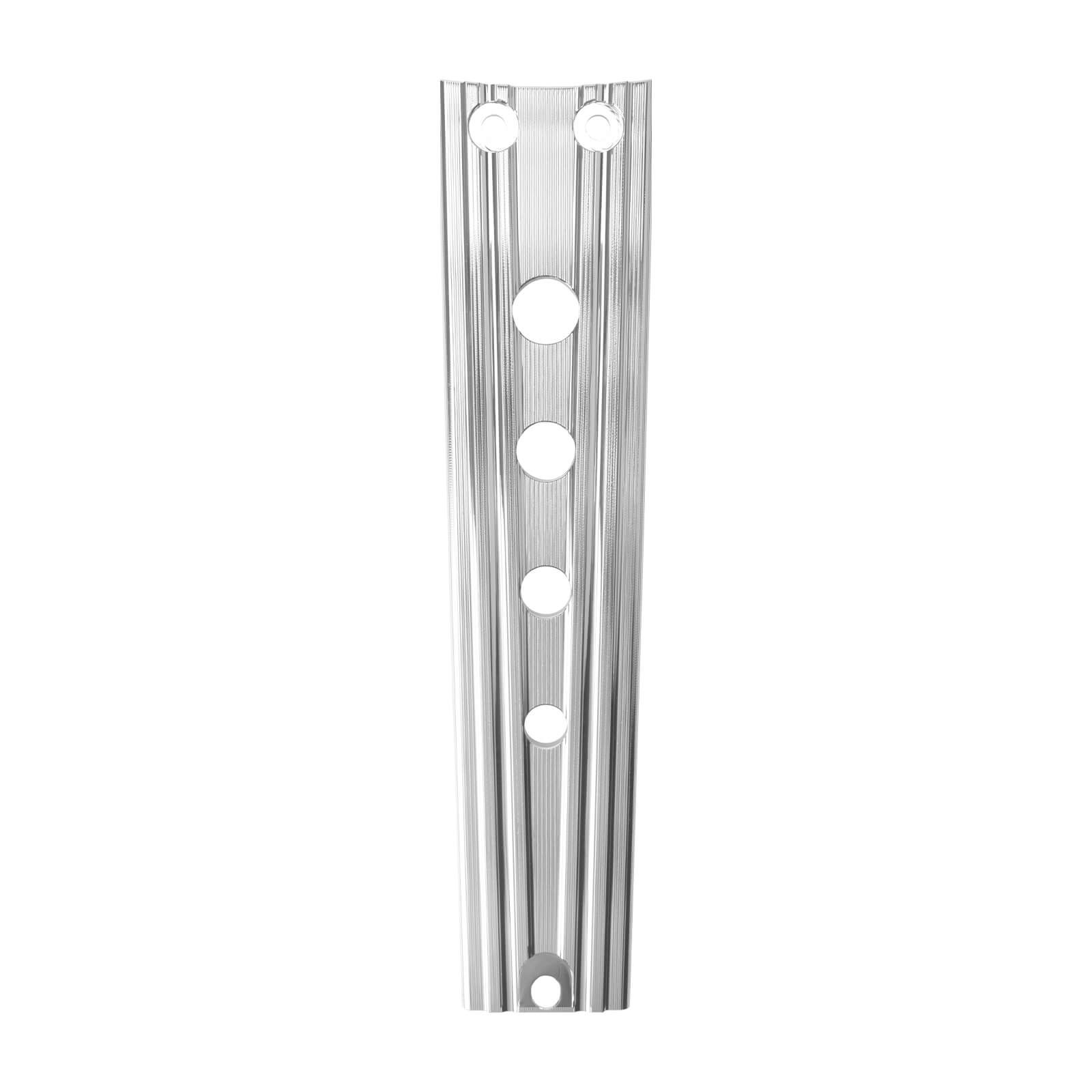FR004002_HCmotorku_Chrome CNC Aluminum Lower Dash Panel Extension for Harley Softail Fat Boy ‘18-Up