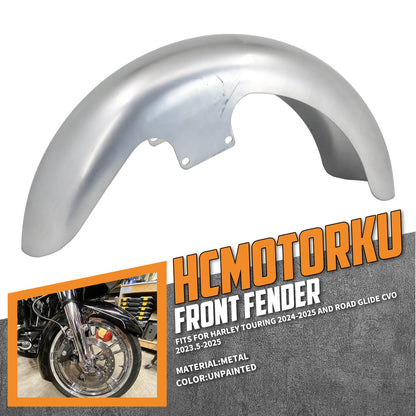 FR004102 HCmotorku_ 19” Unpainted Front Fender Mudguard for Harley Touring ‘24-’25 CVO FLTR ‘23-’25