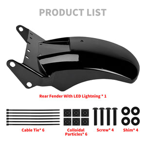 FR004201 HCmotorku Rear Fender W/Integrated LED Tail Light For Softail Product List