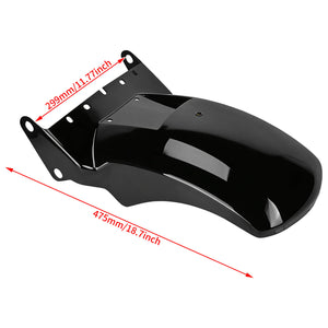 FR004201 HCmotorku Rear Fender W/Integrated LED Tail Light For Softail Size