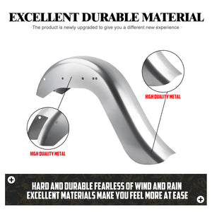 FR004602_HCmotorku_6” Premium Unpainted Rear Extended Fender for Harley Softail Models ‘86-’17