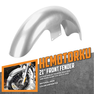FR004702 HCmotorku Real Steel Custom Front Fender Upgrade for Harley Touring 24-Up & CVO