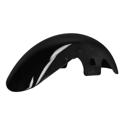 FR004801_HCmotorku Gloss Black 19” Front Fender Wheel Wrap Mudguard For Harley Touring ‘14-’23