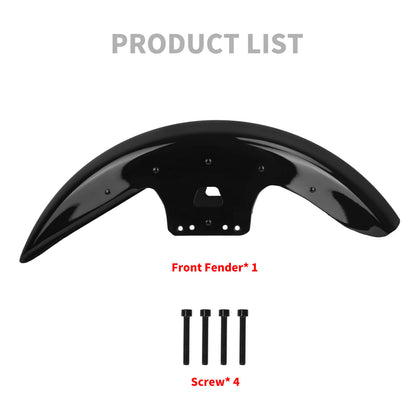 FR004801_HCmotorku Gloss Black 19” Front Fender Wheel Wrap Mudguard For Harley Touring ‘14-’23 Product List
