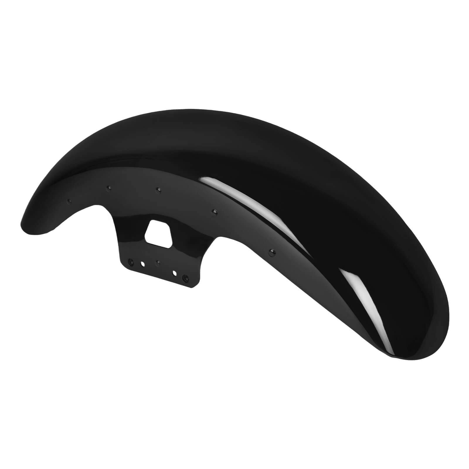 FR004801_HCmotorku Gloss Black 19” Front Fender Wheel Wrap Mudguard For Harley Touring ‘14-’23