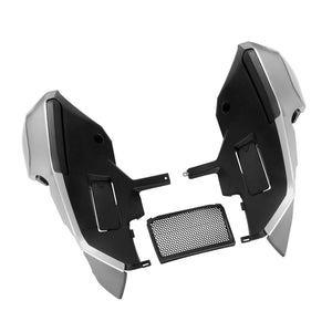 FR005004 HCmotorku Customized Silver Lower Fairing Engine Guard for Harley Touring Street Glide Road Glide ‘23-’25 