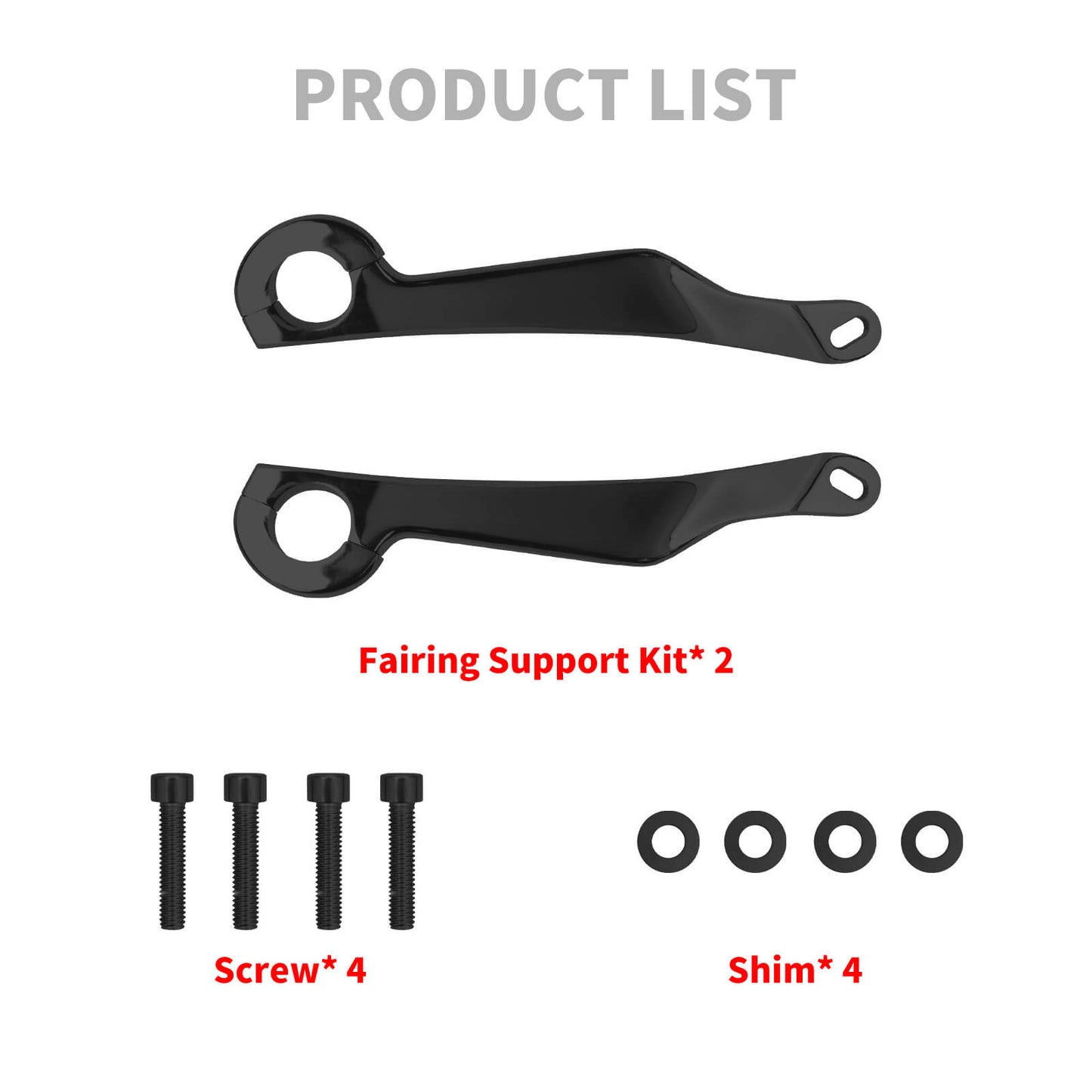 FR005201_HCmotorku_Black Fairing Support Bracket Kit For Harley Touring Road Glide ‘23-Up Product List