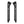 FR005601 HCmotorku Black Iron Saddlebag Support Brackets Set for Harley Touring FLT FLH ‘85-’08