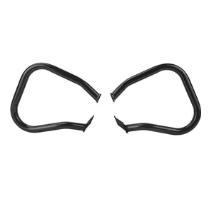 FR005701 HCmotorku Custom Black Rear Saddlebag Crash Guards for Harley Low Rider ST & Sport Glide