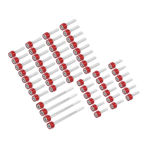 FR006102 HCmotorku Red Cover Screw Kit for Harley Softail ’18-’25 Touring ‘17-’25