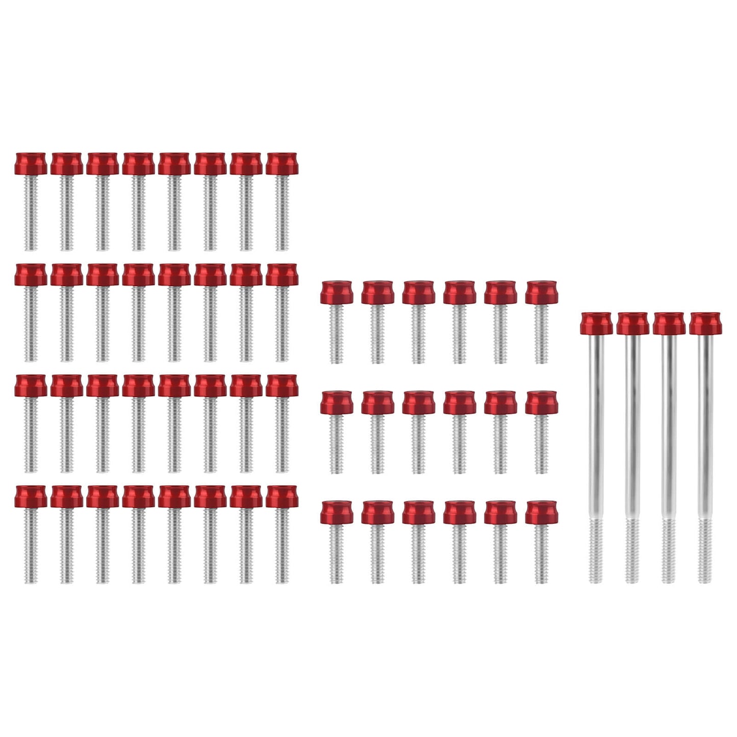 FR006102 HCmotorku Red Cover Screw Kit for Harley Softail ’18-’25 Touring ‘17-’25