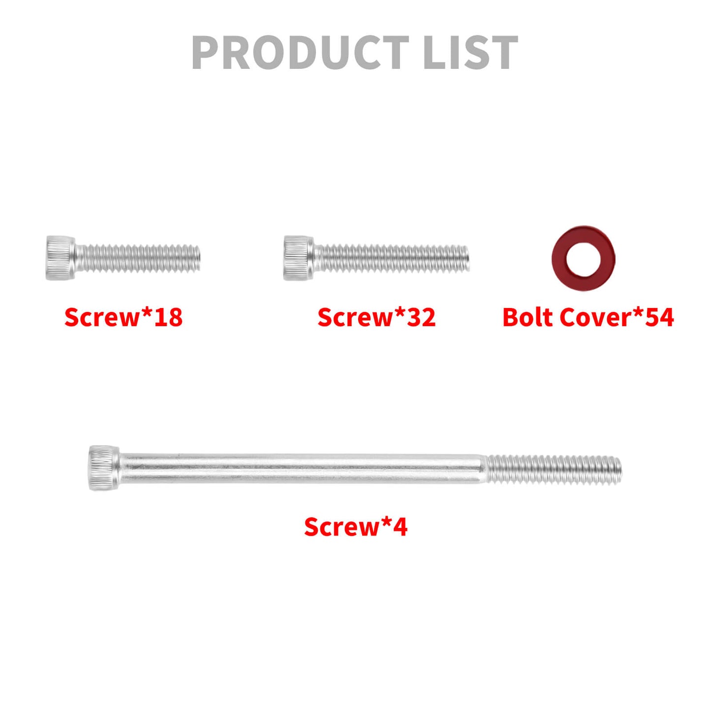 FR006102 HCmotorku Red Cover Screw Kit for Harley Softail ’18-’25 Touring ‘17-’25 Product List