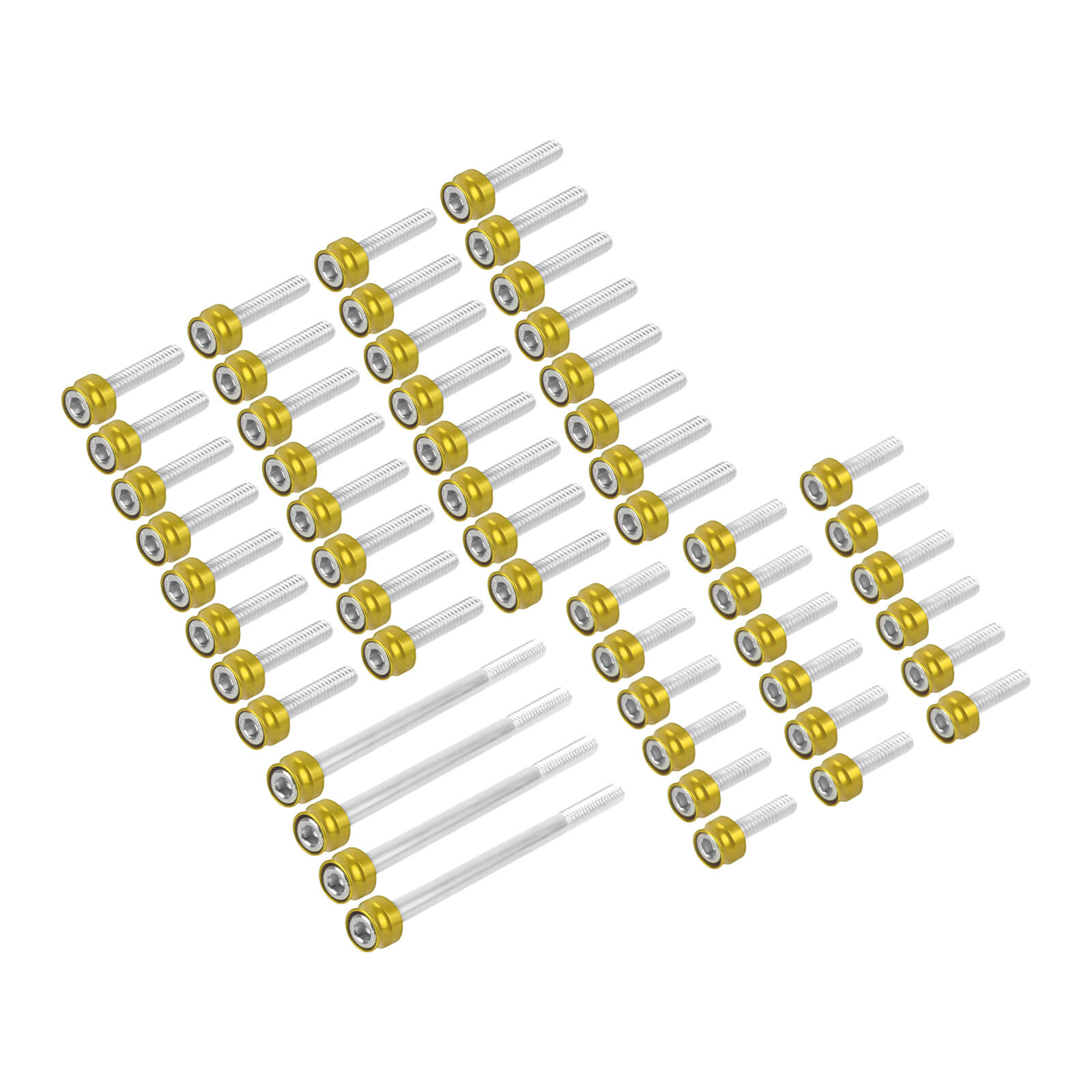 FR006103 HCmotorku Gold Cover Screw Kit for Harley Softail ’18-’25 Touring ‘17-’25