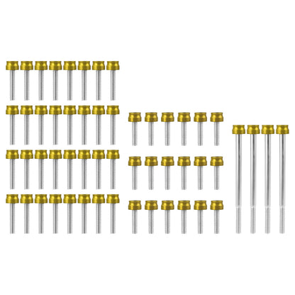 FR006103 HCmotorku Gold Cover Screw Kit for Harley Softail ’18-’25 Touring ‘17-’25