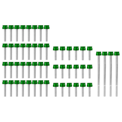 FR006105 HCmotorku Green Cover Screw Kit for Harley Softail ’18-’25 Touring ‘17-’25