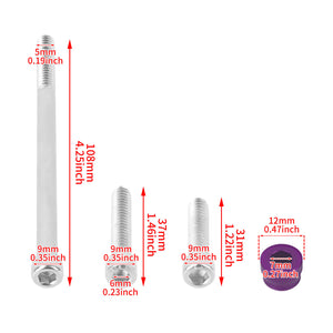 FR006106 HCmotorku Purple Cover Screw Kit for Harley Softail ’18-’25 Touring ‘17-’25 Size