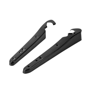 FR006201 HCmotorku Black Iron Rear Fender Strut Support Covers for Harley Sportster XL ‘04-’22
