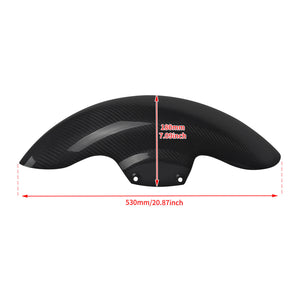 FR006801 HCmotorku Motorcycle Carbon Fiber Front Fender Front Mudguard for Harley Touring Road king Road Glide Street Glide Electra Glide Tri Glide ‘09-’23