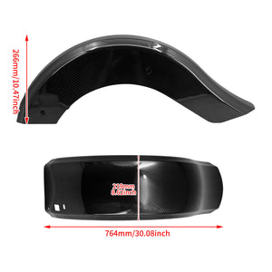 FR006901 HCmotorku Carbon Fiber Rear Fender Mudguard for Harley Touring ‘09-’23 Size