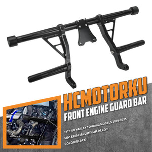 FR007101 hcmotorku Adjustable Aluminum Highway Engine Guard for Harley touring