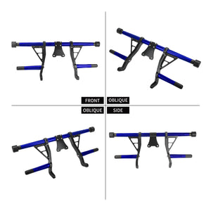FR007103 Blue Adjustable Aluminum Highway Engine Guard for Harley Touring 2009-2025