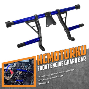 FR007103 hcmotorku Adjustable Aluminum Highway Engine Guard for Harley road glide