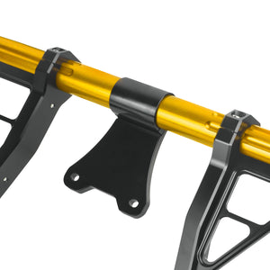FR007104 hcmotorku Yellow Adjustable Aluminum Highway Engine Guard for Harley road king