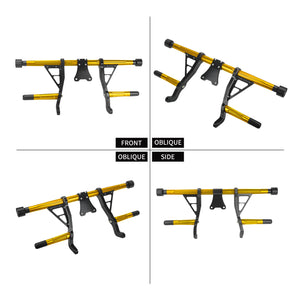 FR007104 hcmotorku Yellow Adjustable Aluminum Highway Engine Guard for Harley street glide