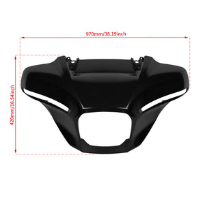FR007201 HCmotorku Front Outer Batwing Fairing Cowl For Harley Street Glide '24-Up Size