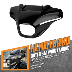 FR007201 HCmotorku Front Outer Batwing Fairing Cowl For Harley Street Glide '24-Up