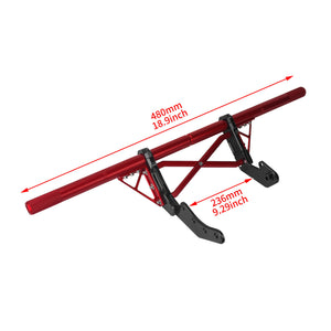 FR007601_HCmotorku_Red Highway Crash Bar Front Engine Guard for Harley Softail ‘18-’25 Street Bob Low Rider Low Rider S Low Rider ST Softail Standard Size
