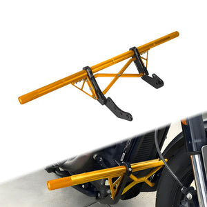 FR007602_HCmotorku_Gold Highway Crash Bar Front Engine Guard for Harley Softail ‘18-’25 Street Bob Low Rider Low Rider S Low Rider ST Softail Standard