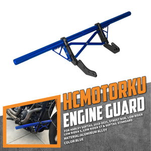 FR007603_HCmotorku_Blue Highway Crash Bar Front Engine Guard for Harley Softail ‘18-’25 Street Bob Low Rider Low Rider S Low Rider ST Softail Standard
