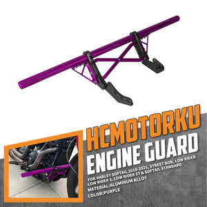 FR007604_HCmotorku_Purple Highway Crash Bar Front Engine Guard for Harley Softail ‘18-’25 Street Bob Low Rider Low Rider S Low Rider ST Softail Standard