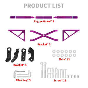 FR007604_HCmotorku_Purple Highway Crash Bar Front Engine Guard for Harley Softail ‘18-’25 Street Bob Low Rider Low Rider S Low Rider ST Softail Standard
