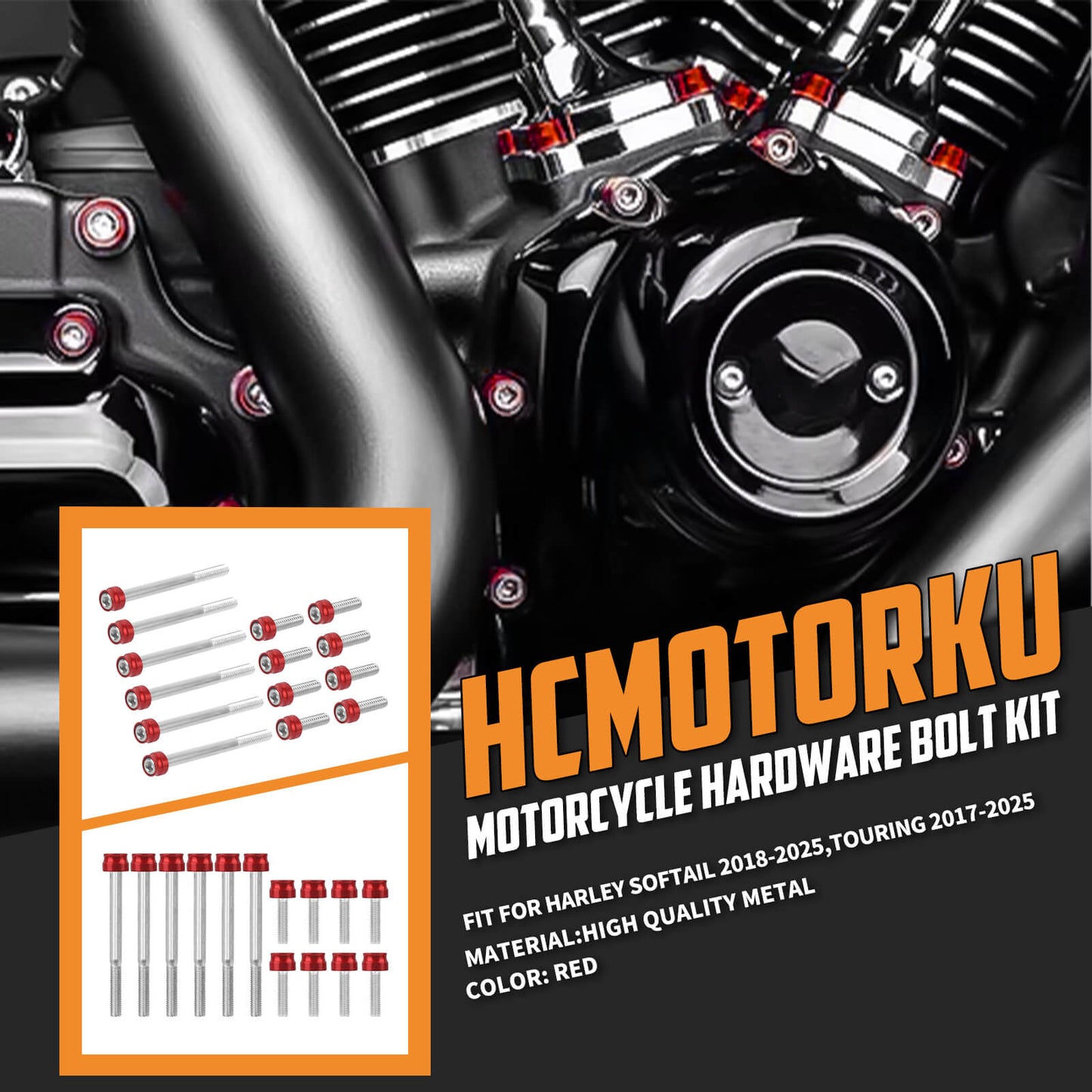 FR007903_HCmotorku_Engine_Screws_Kit_For_Harley_Softail_18-_25_Touring_17-_25 Red