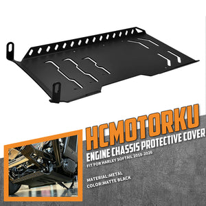 Motorcycle Black Lower Frame Skid Plate for Softail Harley 2018-2026 | HCmotorku