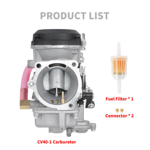FU000601 HCmotorku Carburetor Kit with Fuel Filter for Harley Softail Touring Product List