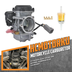 FU000701_HCmotorku_Premium Aluminum Carburetor Replacement Kit for Buell Blast 500 '00-'09 Installation