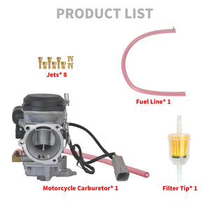 FU000701_HCmotorku_Premium Aluminum Carburetor Replacement Kit for Buell Blast 500 '00-'09 Product List