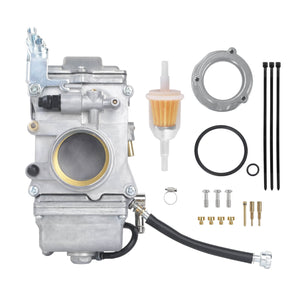 FU001001 HCmotorku Heavy-Duty Carburetor Kit with Fuel Filter for Electra Glide '90-'04