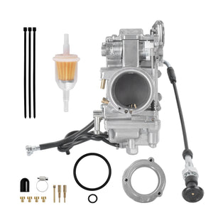 FU001101 HCmotorku 48mm Carburetor Assembly for Harley Dyna & Electra Glide